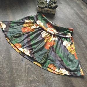 XL Xhilaration Colorful and Flowy Mini Skirt